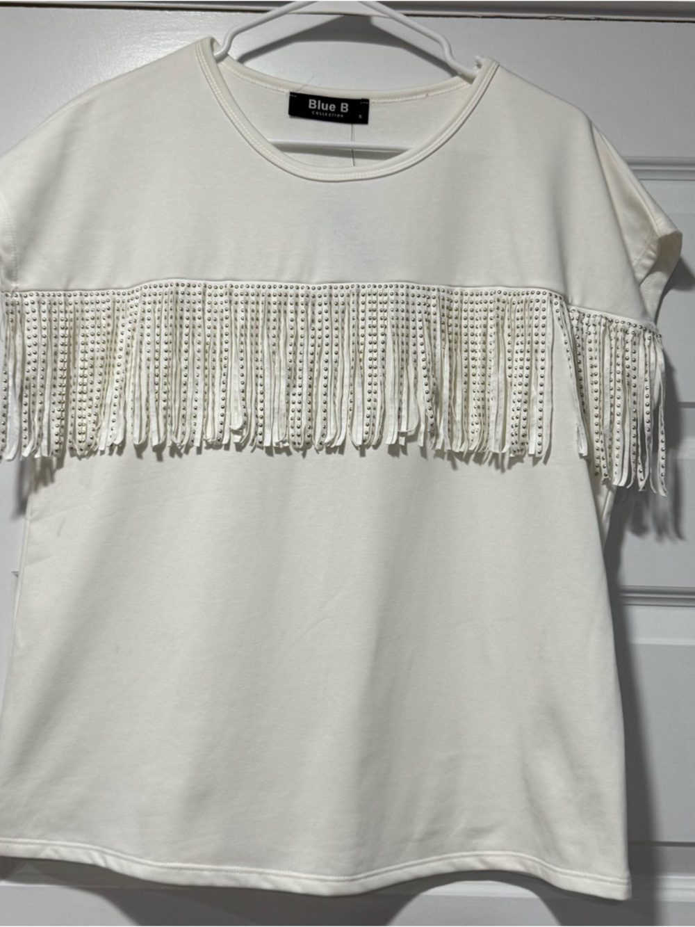 Fringed Studded Short Top 06-0239 - Picture 2 of 9